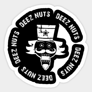 Deez-Nuts-white Sticker